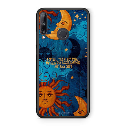 Huawei P40 Lite E Screaming Sky θήκη από τη Smartfits με σχέδιο στο πίσω μέρος και μαύρο περίβλημα | Smartphone case with colorful back and black bezels by Smartfits