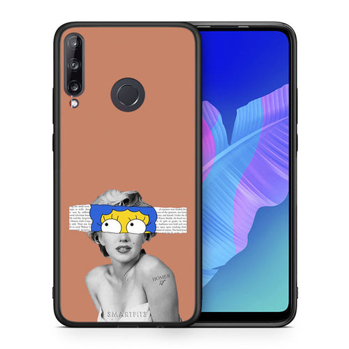 Θήκη Huawei P40 Lite E Sim Merilyn από τη Smartfits με σχέδιο στο πίσω μέρος και μαύρο περίβλημα | Huawei P40 Lite E Sim Merilyn case with colorful back and black bezels