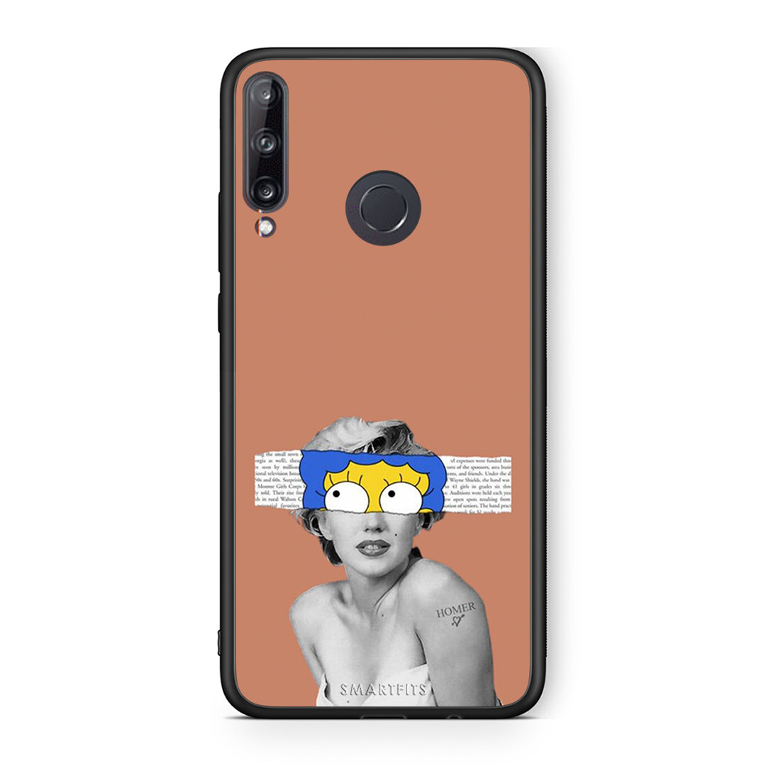 Huawei P40 Lite E Sim Merilyn θήκη από τη Smartfits με σχέδιο στο πίσω μέρος και μαύρο περίβλημα | Smartphone case with colorful back and black bezels by Smartfits