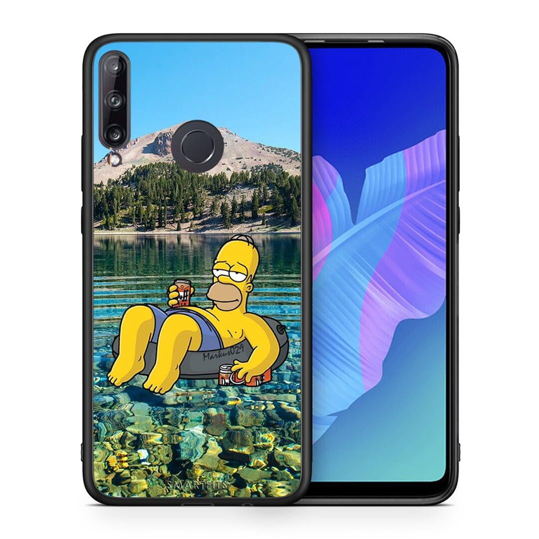 Θήκη Huawei P40 Lite E Summer Happiness από τη Smartfits με σχέδιο στο πίσω μέρος και μαύρο περίβλημα | Huawei P40 Lite E Summer Happiness case with colorful back and black bezels
