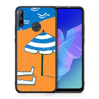 Thumbnail for Θήκη Huawei P40 Lite E Summering από τη Smartfits με σχέδιο στο πίσω μέρος και μαύρο περίβλημα | Huawei P40 Lite E Summering case with colorful back and black bezels