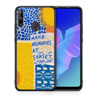 Thumbnail for Θήκη Huawei P40 Lite E Sunset Memories από τη Smartfits με σχέδιο στο πίσω μέρος και μαύρο περίβλημα | Huawei P40 Lite E Sunset Memories case with colorful back and black bezels