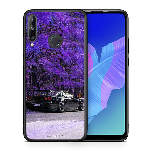 Θήκη Αγίου Βαλεντίνου Huawei P40 Lite E Super Car από τη Smartfits με σχέδιο στο πίσω μέρος και μαύρο περίβλημα | Huawei P40 Lite E Super Car case with colorful back and black bezels