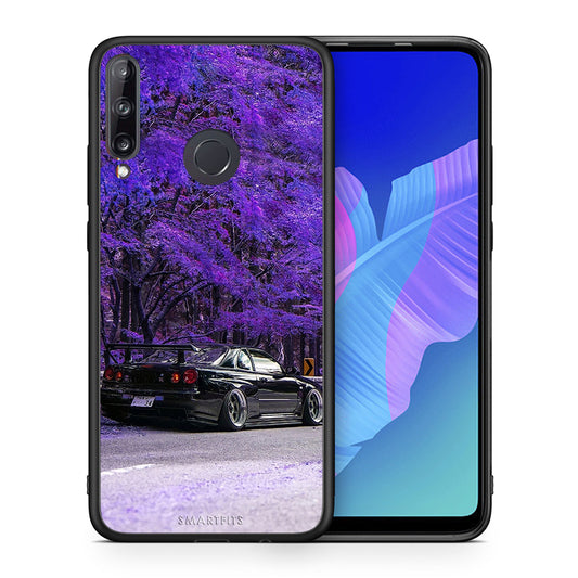 Θήκη Αγίου Βαλεντίνου Huawei P40 Lite E Super Car από τη Smartfits με σχέδιο στο πίσω μέρος και μαύρο περίβλημα | Huawei P40 Lite E Super Car case with colorful back and black bezels
