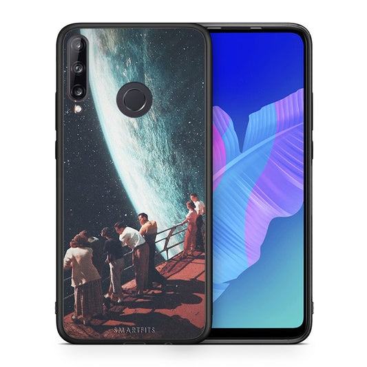 Θήκη Huawei P40 Lite E Surreal View από τη Smartfits με σχέδιο στο πίσω μέρος και μαύρο περίβλημα | Huawei P40 Lite E Surreal View case with colorful back and black bezels