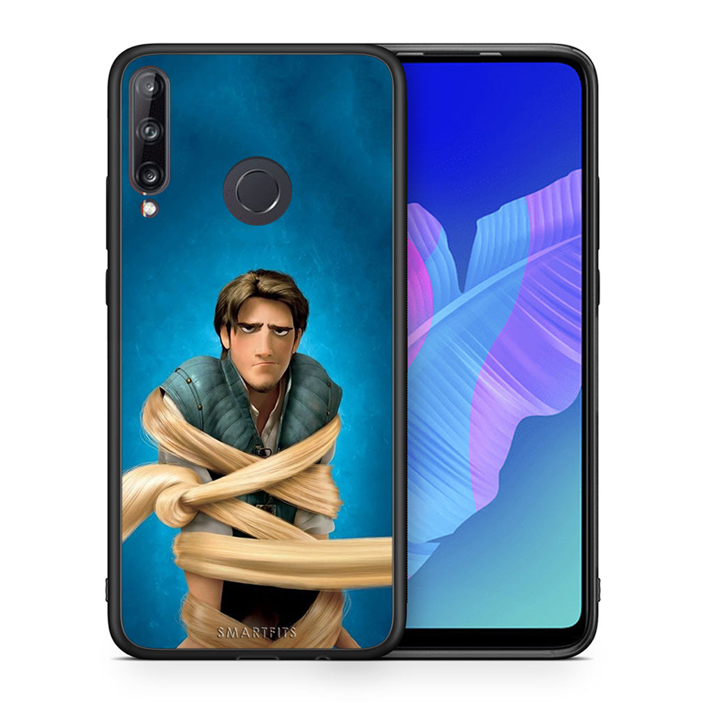 Θήκη Αγίου Βαλεντίνου Huawei P40 Lite E Tangled 1 από τη Smartfits με σχέδιο στο πίσω μέρος και μαύρο περίβλημα | Huawei P40 Lite E Tangled 1 case with colorful back and black bezels