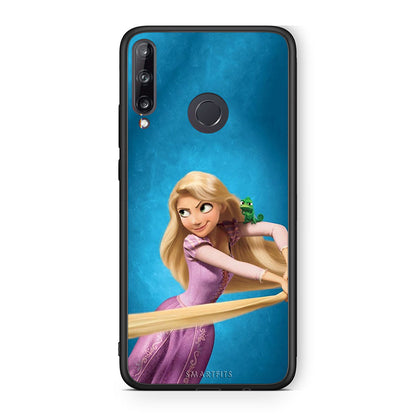 Huawei P40 Lite E Tangled 2 Θήκη Αγίου Βαλεντίνου από τη Smartfits με σχέδιο στο πίσω μέρος και μαύρο περίβλημα | Smartphone case with colorful back and black bezels by Smartfits