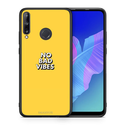 Θήκη Huawei P40 Lite E Vibes Text από τη Smartfits με σχέδιο στο πίσω μέρος και μαύρο περίβλημα | Huawei P40 Lite E Vibes Text case with colorful back and black bezels