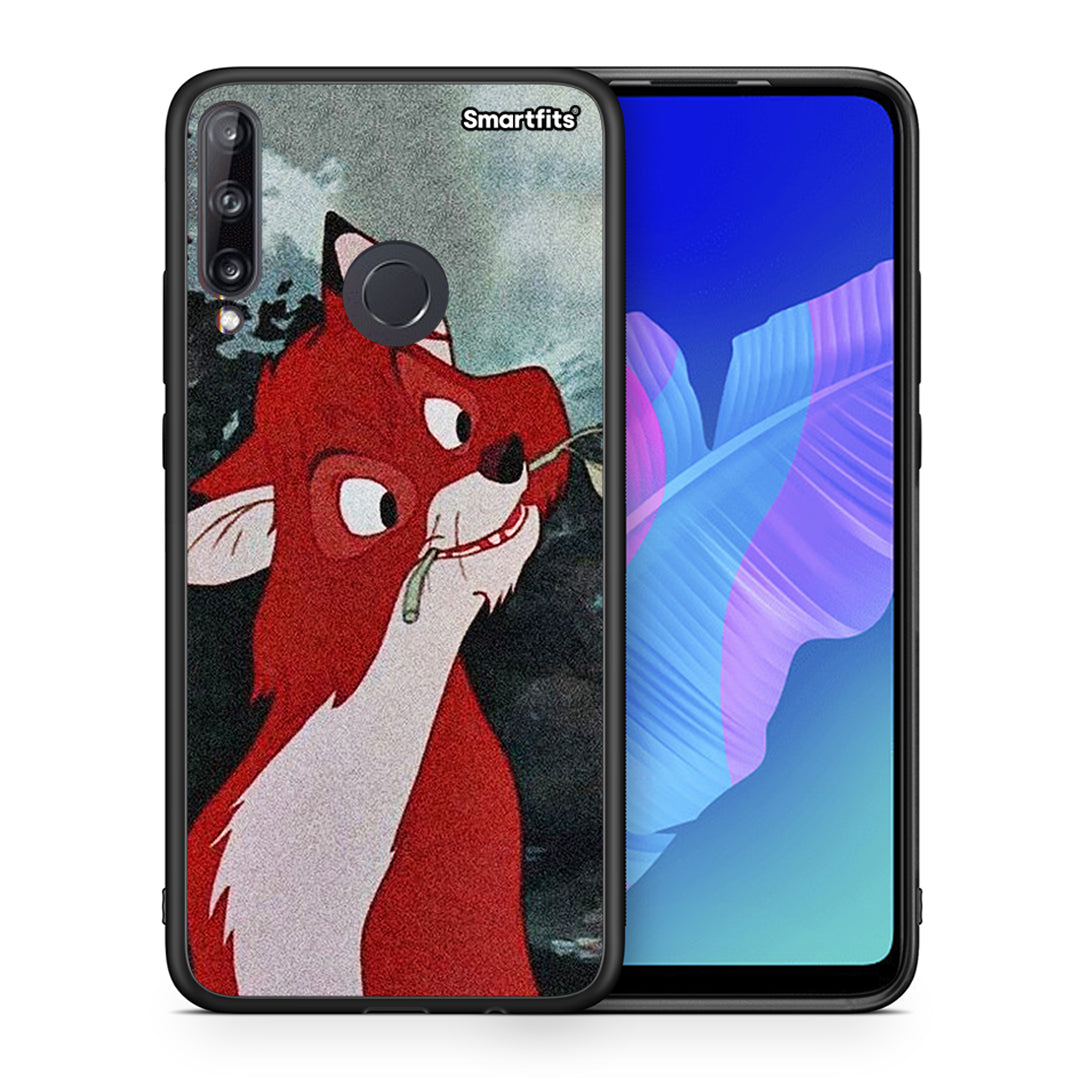 Θήκη Huawei P40 Lite E Tod And Vixey Love 1 από τη Smartfits με σχέδιο στο πίσω μέρος και μαύρο περίβλημα | Huawei P40 Lite E Tod And Vixey Love 1 case with colorful back and black bezels
