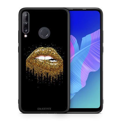 Θήκη Huawei P40 Lite E Golden Valentine από τη Smartfits με σχέδιο στο πίσω μέρος και μαύρο περίβλημα | Huawei P40 Lite E Golden Valentine case with colorful back and black bezels
