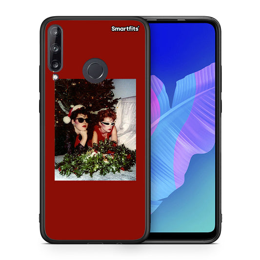 Θήκη Huawei P40 Lite E Waiting For Xmas από τη Smartfits με σχέδιο στο πίσω μέρος και μαύρο περίβλημα | Huawei P40 Lite E Waiting For Xmas case with colorful back and black bezels