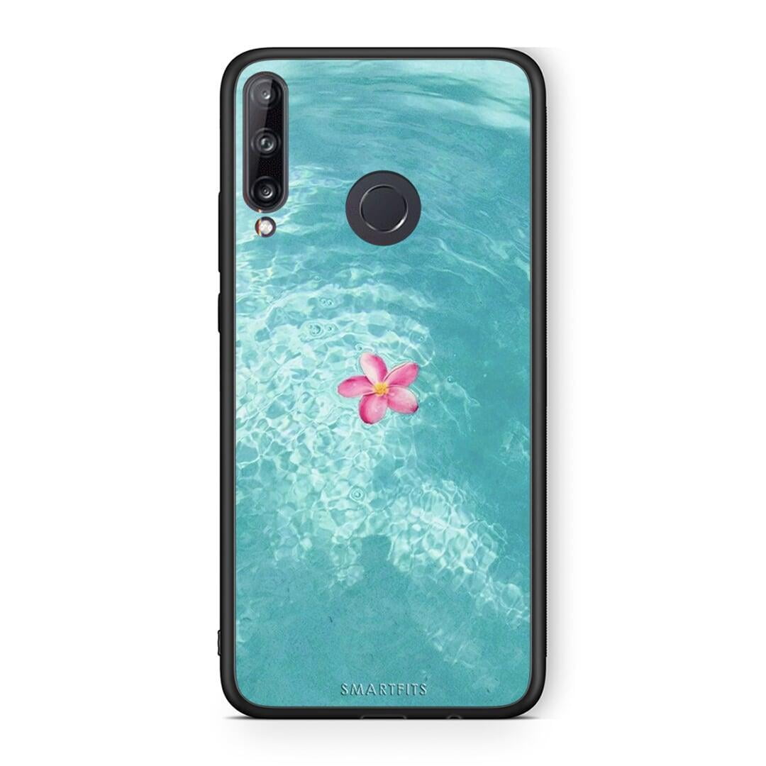 Huawei P40 Lite E Water Flower Θήκη από τη Smartfits με σχέδιο στο πίσω μέρος και μαύρο περίβλημα | Smartphone case with colorful back and black bezels by Smartfits