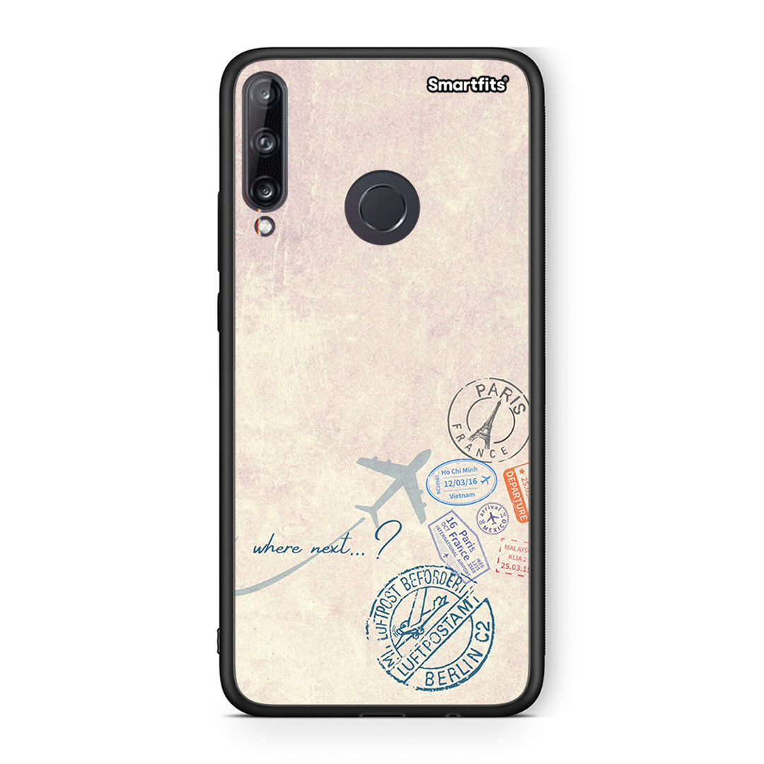 Huawei P40 Lite E Where Next Θήκη από τη Smartfits με σχέδιο στο πίσω μέρος και μαύρο περίβλημα | Smartphone case with colorful back and black bezels by Smartfits