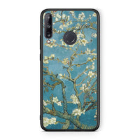 Thumbnail for Huawei P40 Lite E White Blossoms θήκη από τη Smartfits με σχέδιο στο πίσω μέρος και μαύρο περίβλημα | Smartphone case with colorful back and black bezels by Smartfits