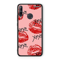 Thumbnail for Huawei P40 Lite E XOXO Lips θήκη από τη Smartfits με σχέδιο στο πίσω μέρος και μαύρο περίβλημα | Smartphone case with colorful back and black bezels by Smartfits