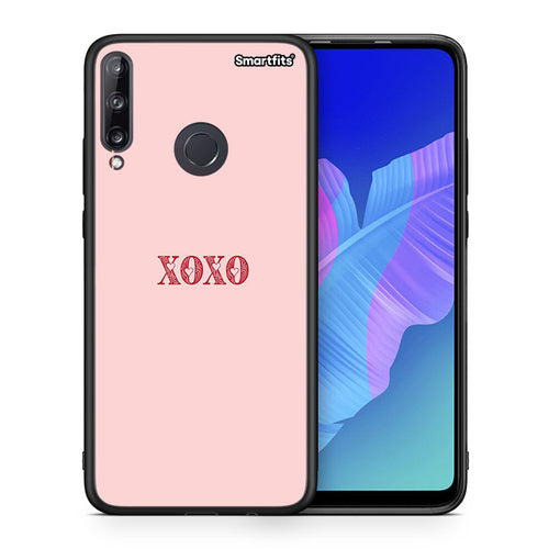 Θήκη Huawei P40 Lite E XOXO Love από τη Smartfits με σχέδιο στο πίσω μέρος και μαύρο περίβλημα | Huawei P40 Lite E XOXO Love case with colorful back and black bezels
