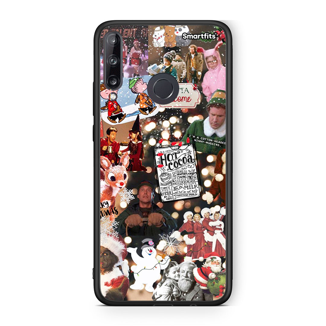 Huawei P40 Lite E Xmas Movies θήκη από τη Smartfits με σχέδιο στο πίσω μέρος και μαύρο περίβλημα | Smartphone case with colorful back and black bezels by Smartfits