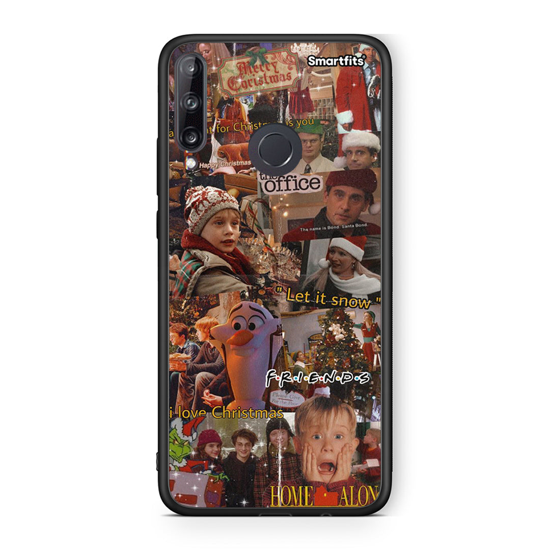 Huawei P40 Lite E Xmas Wishes θήκη από τη Smartfits με σχέδιο στο πίσω μέρος και μαύρο περίβλημα | Smartphone case with colorful back and black bezels by Smartfits
