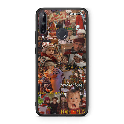 Huawei P40 Lite E Xmas Wishes θήκη από τη Smartfits με σχέδιο στο πίσω μέρος και μαύρο περίβλημα | Smartphone case with colorful back and black bezels by Smartfits
