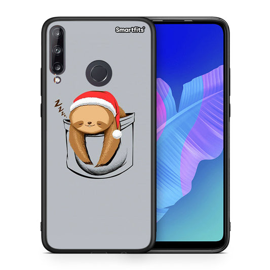 Θήκη Huawei P40 Lite E Xmas Zzzz από τη Smartfits με σχέδιο στο πίσω μέρος και μαύρο περίβλημα | Huawei P40 Lite E Xmas Zzzz case with colorful back and black bezels