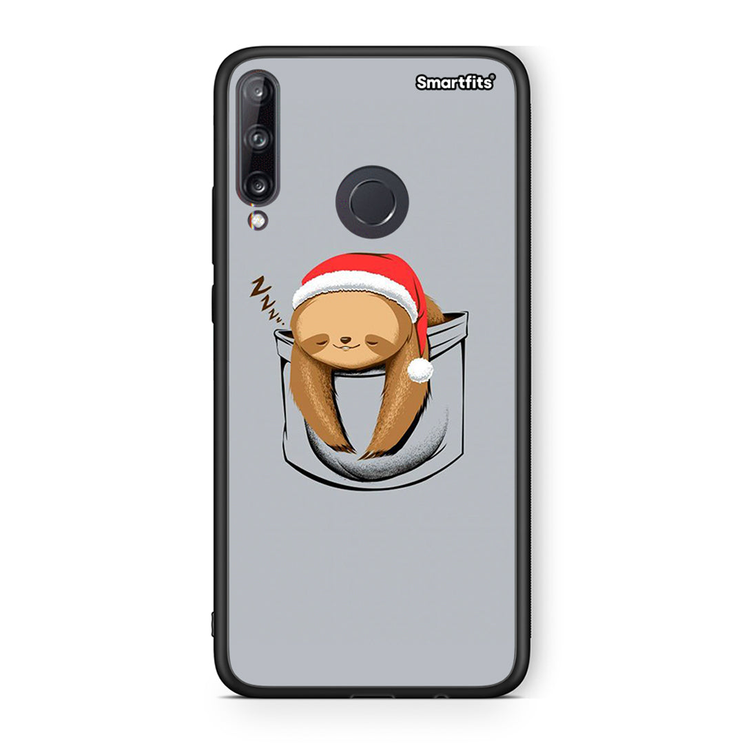 Huawei P40 Lite E Xmas Zzzz θήκη από τη Smartfits με σχέδιο στο πίσω μέρος και μαύρο περίβλημα | Smartphone case with colorful back and black bezels by Smartfits