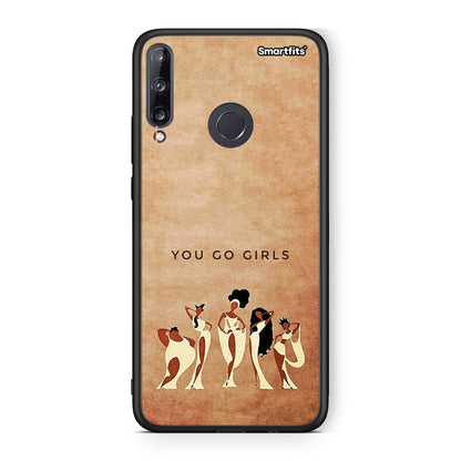 Huawei P40 Lite E You Go Girl θήκη από τη Smartfits με σχέδιο στο πίσω μέρος και μαύρο περίβλημα | Smartphone case with colorful back and black bezels by Smartfits