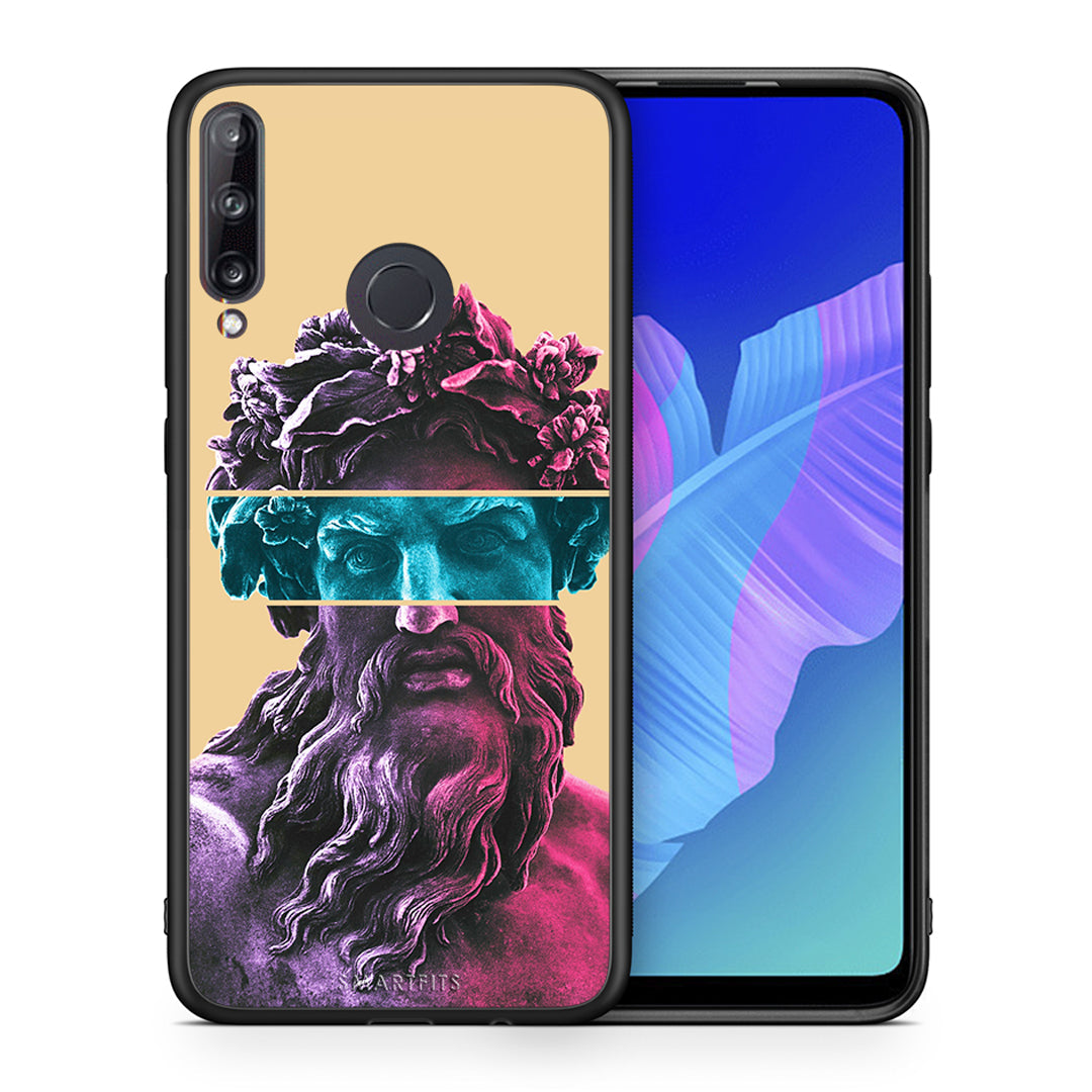 Θήκη Αγίου Βαλεντίνου Huawei P40 Lite E Zeus Art από τη Smartfits με σχέδιο στο πίσω μέρος και μαύρο περίβλημα | Huawei P40 Lite E Zeus Art case with colorful back and black bezels
