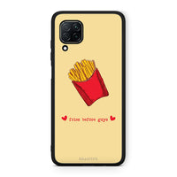 Thumbnail for Huawei P40 Lite Fries Before Guys Θήκη Αγίου Βαλεντίνου από τη Smartfits με σχέδιο στο πίσω μέρος και μαύρο περίβλημα | Smartphone case with colorful back and black bezels by Smartfits