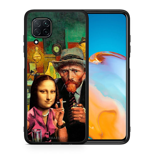 Θήκη Huawei P40 Lite Funny Art από τη Smartfits με σχέδιο στο πίσω μέρος και μαύρο περίβλημα | Huawei P40 Lite Funny Art case with colorful back and black bezels