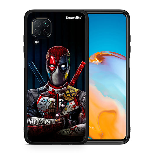 Θήκη Huawei P40 Lite Funny Guy από τη Smartfits με σχέδιο στο πίσω μέρος και μαύρο περίβλημα | Huawei P40 Lite Funny Guy case with colorful back and black bezels