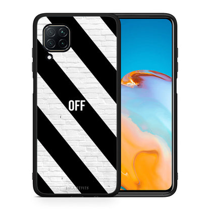 Θήκη Huawei P40 Lite Get Off από τη Smartfits με σχέδιο στο πίσω μέρος και μαύρο περίβλημα | Huawei P40 Lite Get Off case with colorful back and black bezels