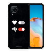 Thumbnail for Θήκη Αγίου Βαλεντίνου Huawei P40 Lite Heart Vs Brain από τη Smartfits με σχέδιο στο πίσω μέρος και μαύρο περίβλημα | Huawei P40 Lite Heart Vs Brain case with colorful back and black bezels