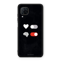Thumbnail for Huawei P40 Lite Heart Vs Brain Θήκη Αγίου Βαλεντίνου από τη Smartfits με σχέδιο στο πίσω μέρος και μαύρο περίβλημα | Smartphone case with colorful back and black bezels by Smartfits