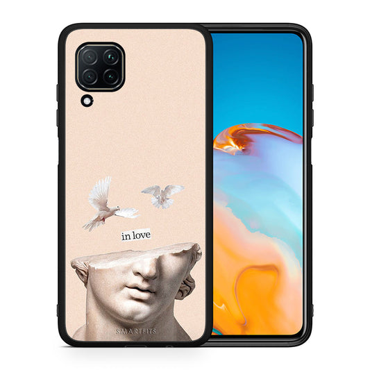 Θήκη Huawei P40 Lite In Love από τη Smartfits με σχέδιο στο πίσω μέρος και μαύρο περίβλημα | Huawei P40 Lite In Love case with colorful back and black bezels