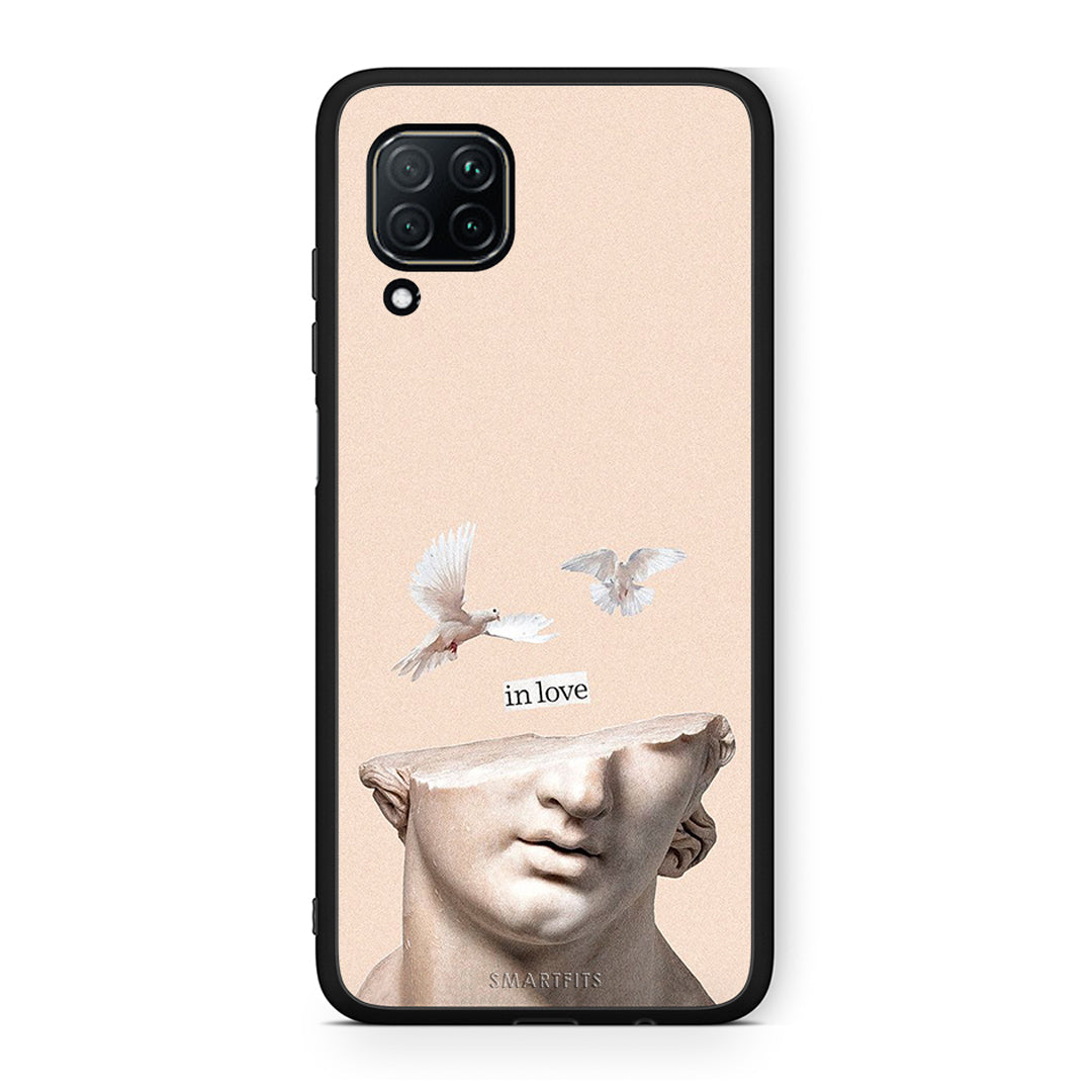 Huawei P40 Lite In Love θήκη από τη Smartfits με σχέδιο στο πίσω μέρος και μαύρο περίβλημα | Smartphone case with colorful back and black bezels by Smartfits