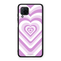 Thumbnail for Huawei P40 Lite Lilac Hearts θήκη από τη Smartfits με σχέδιο στο πίσω μέρος και μαύρο περίβλημα | Smartphone case with colorful back and black bezels by Smartfits