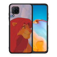 Thumbnail for Θήκη Αγίου Βαλεντίνου Huawei P40 Lite Lion Love 1 από τη Smartfits με σχέδιο στο πίσω μέρος και μαύρο περίβλημα | Huawei P40 Lite Lion Love 1 case with colorful back and black bezels