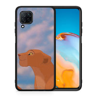 Thumbnail for Θήκη Αγίου Βαλεντίνου Huawei P40 Lite Lion Love 2 από τη Smartfits με σχέδιο στο πίσω μέρος και μαύρο περίβλημα | Huawei P40 Lite Lion Love 2 case with colorful back and black bezels