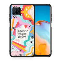 Thumbnail for Θήκη Huawei P40 Lite Manifest Your Vision από τη Smartfits με σχέδιο στο πίσω μέρος και μαύρο περίβλημα | Huawei P40 Lite Manifest Your Vision case with colorful back and black bezels
