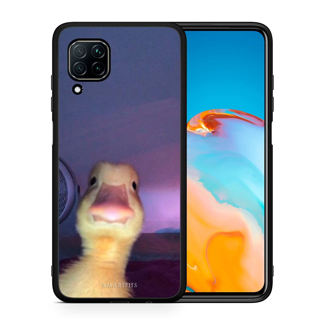 Θήκη Huawei P40 Lite Meme Duck από τη Smartfits με σχέδιο στο πίσω μέρος και μαύρο περίβλημα | Huawei P40 Lite Meme Duck case with colorful back and black bezels