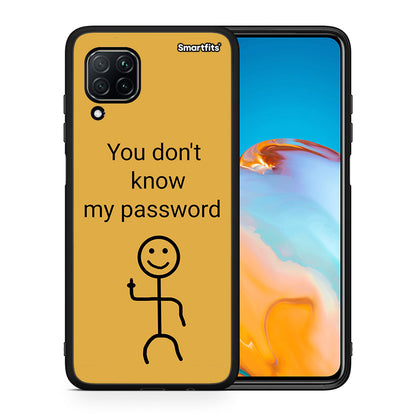 Θήκη Huawei P40 Lite My Password από τη Smartfits με σχέδιο στο πίσω μέρος και μαύρο περίβλημα | Huawei P40 Lite My Password case with colorful back and black bezels