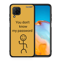 Thumbnail for Θήκη Huawei P40 Lite My Password από τη Smartfits με σχέδιο στο πίσω μέρος και μαύρο περίβλημα | Huawei P40 Lite My Password case with colorful back and black bezels