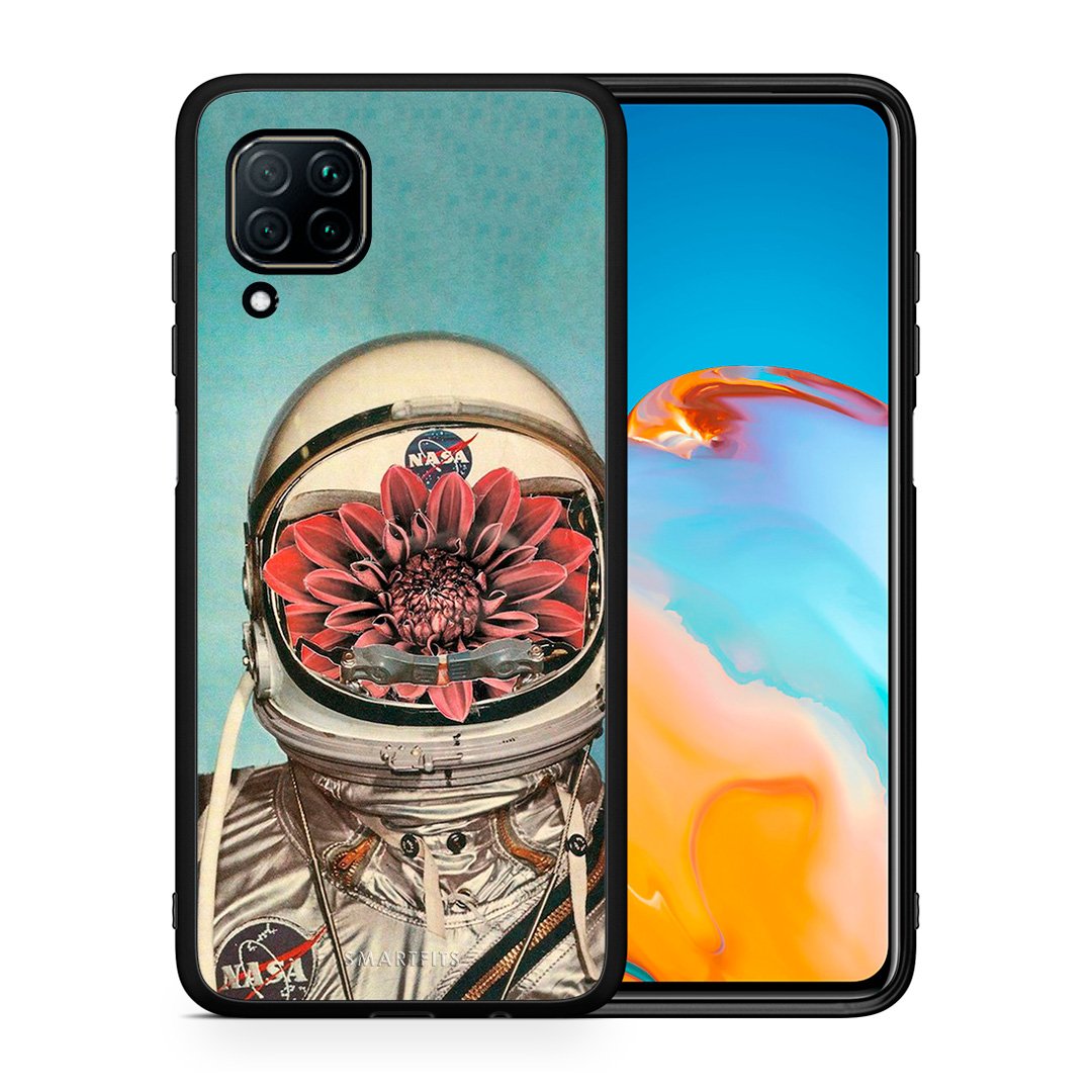 Θήκη Huawei P40 Lite Nasa Bloom από τη Smartfits με σχέδιο στο πίσω μέρος και μαύρο περίβλημα | Huawei P40 Lite Nasa Bloom case with colorful back and black bezels