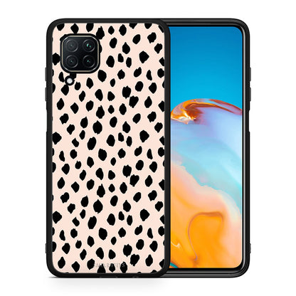 Θήκη Huawei P40 Lite New Polka Dots από τη Smartfits με σχέδιο στο πίσω μέρος και μαύρο περίβλημα | Huawei P40 Lite New Polka Dots case with colorful back and black bezels
