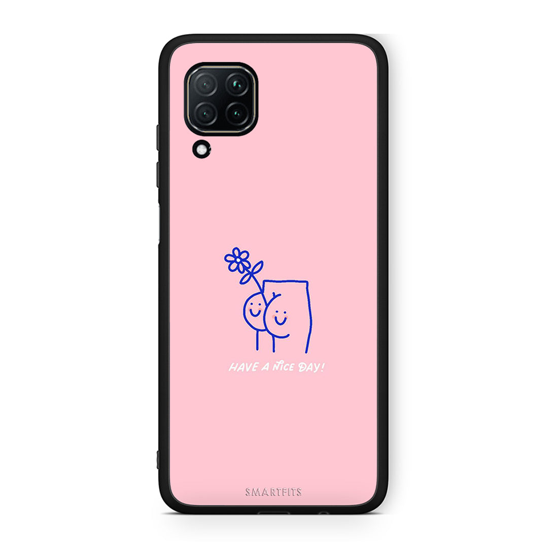 Huawei P40 Lite Nice Day θήκη από τη Smartfits με σχέδιο στο πίσω μέρος και μαύρο περίβλημα | Smartphone case with colorful back and black bezels by Smartfits