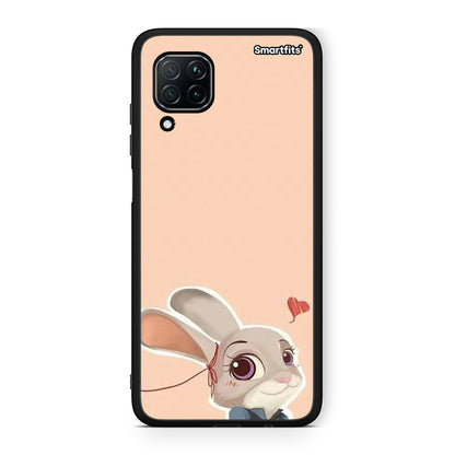 Huawei P40 Lite Nick Wilde And Judy Hopps Love 2 θήκη από τη Smartfits με σχέδιο στο πίσω μέρος και μαύρο περίβλημα | Smartphone case with colorful back and black bezels by Smartfits