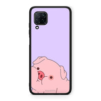 Thumbnail for Huawei P40 Lite Pig Love 2 Θήκη Αγίου Βαλεντίνου από τη Smartfits με σχέδιο στο πίσω μέρος και μαύρο περίβλημα | Smartphone case with colorful back and black bezels by Smartfits