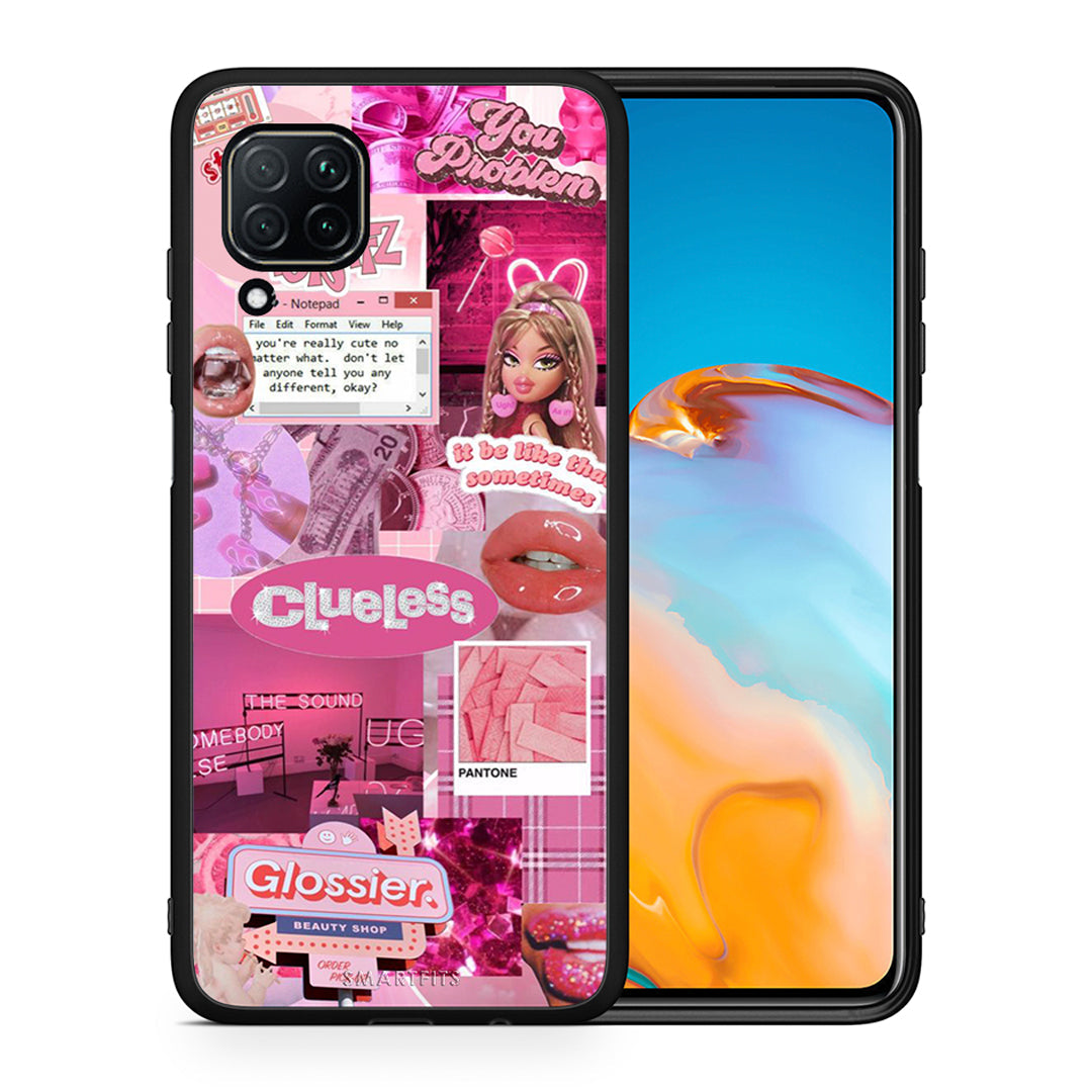 Θήκη Αγίου Βαλεντίνου Huawei P40 Lite Pink Love από τη Smartfits με σχέδιο στο πίσω μέρος και μαύρο περίβλημα | Huawei P40 Lite Pink Love case with colorful back and black bezels
