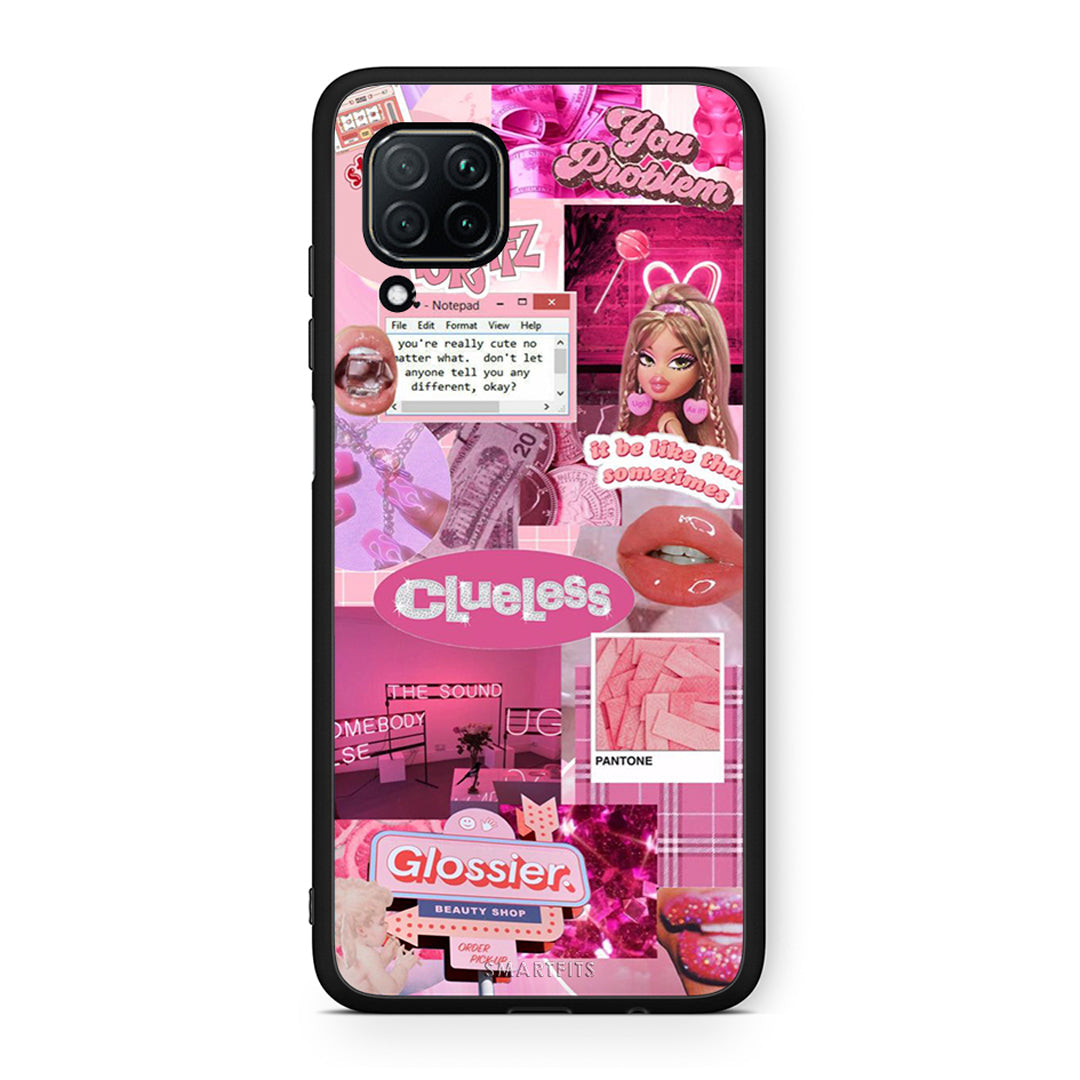 Huawei P40 Lite Pink Love Θήκη Αγίου Βαλεντίνου από τη Smartfits με σχέδιο στο πίσω μέρος και μαύρο περίβλημα | Smartphone case with colorful back and black bezels by Smartfits