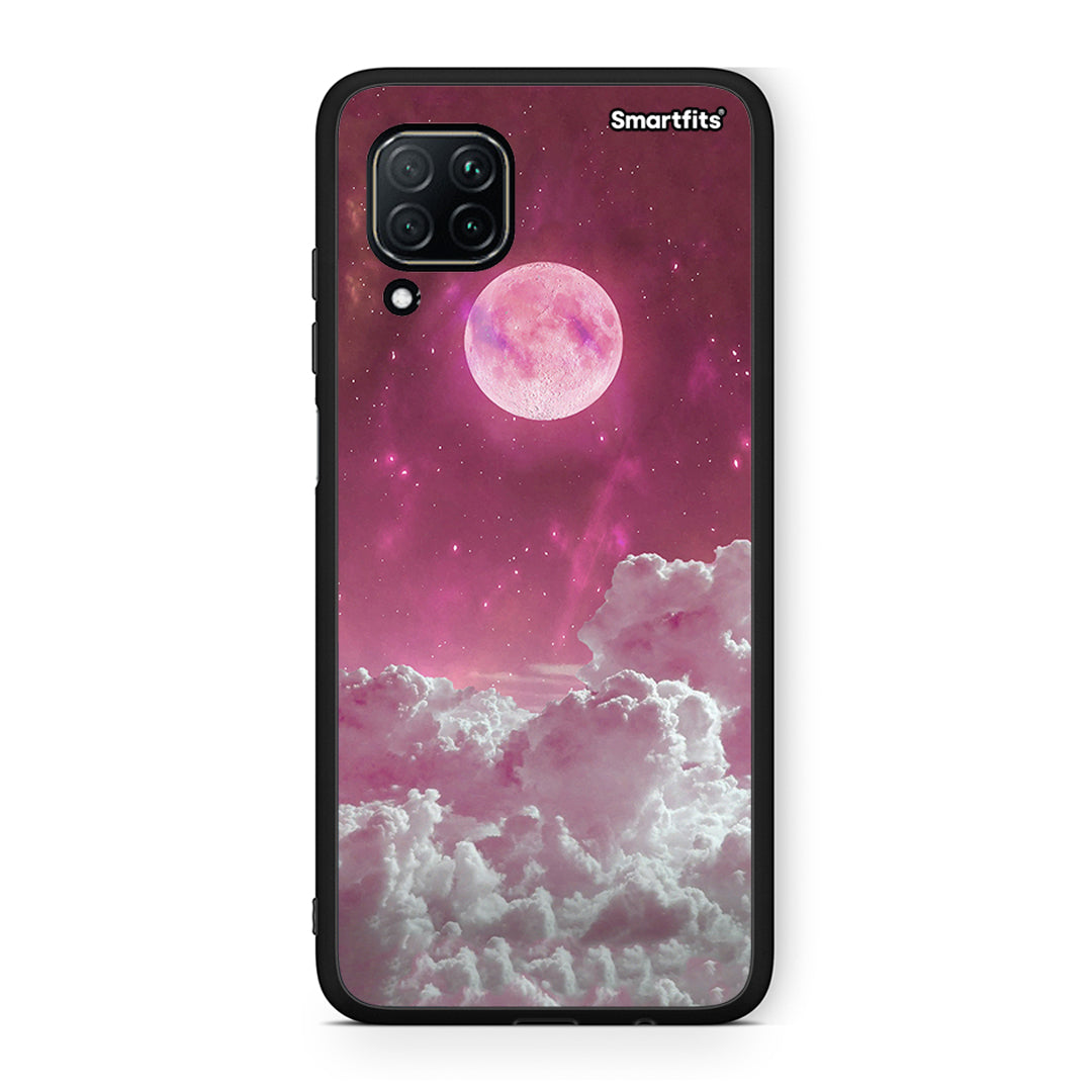 Huawei P40 Lite Pink Moon Θήκη από τη Smartfits με σχέδιο στο πίσω μέρος και μαύρο περίβλημα | Smartphone case with colorful back and black bezels by Smartfits